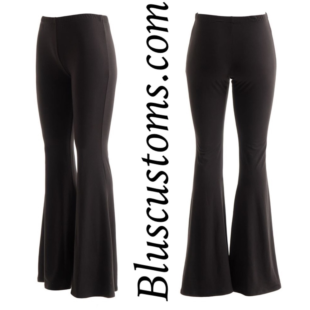 Brushed Stretch Wide Leg Pants